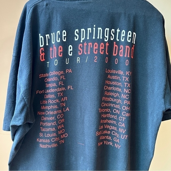 Vintage Bruce Springsteen Concert Tee from the 2000 tour Single Stitch - Picture 3 of 9